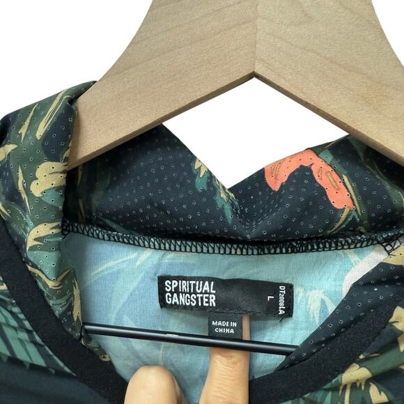 Spiritual Gangster Anorak Floral Print Hoodie Men’s Size‎ Large - Picture 5 of 11